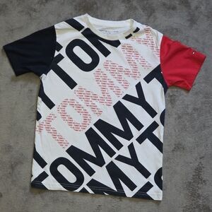 Tommy Hilfiger Kids Graphic T-Shirt - Black, Red, and White